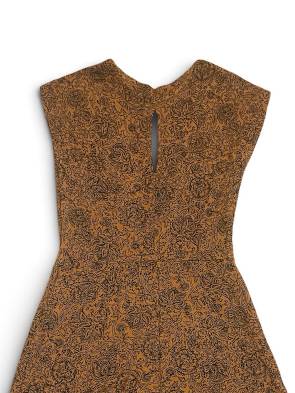 Amuse Society Mustard and Black Paisley Romper.